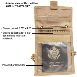 Maxpedition Traveler paspoort / ID drager