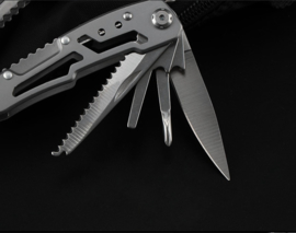 Budget multitool zwart/rvs groot