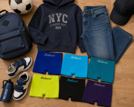 Belucci Jongensboxers – Naadloos – 12-pack – Diverse Kleuren