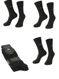 6 paar anti press comfort sokken zwart