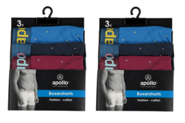 Katoenen Apollo Heren Boxershorts set van 6 stuks