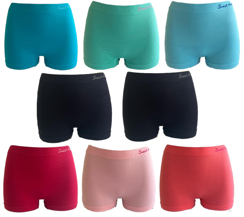 Sweet Angel Naadloze Hoge Damesboxers One Size 8 Stuks