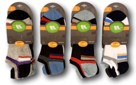 fantasie katoenen sneaker sokken 12 paar voordeel verpakking maat 40-46