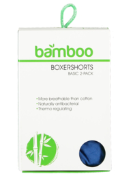 Bamboo herenboxershorts 2 pack multicolor