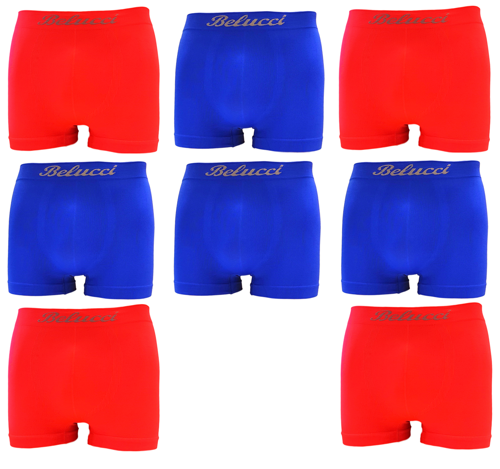 Belucci 8-pack blauw en rood