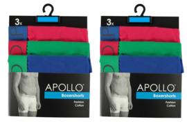 Katoenen Apollo Heren Boxershorts set van 6 stuks