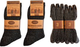 Noorse sokken antraciet 6 paar