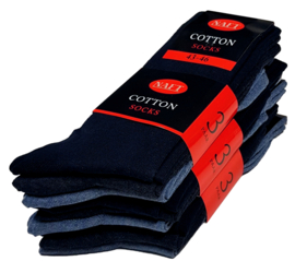 Naft Katoenen Sokken Marine Assorti Kleuren 9 Paar