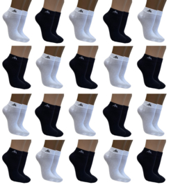 20 paar black&white  i1R biker sokken