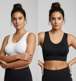 Magic Bra 4pack Black&White 2 Witte + 2 Zwarte Bh's