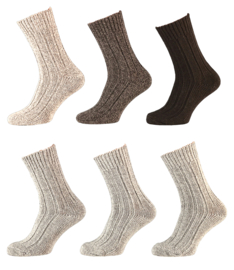 Apollo Noorse sokken 6 paar mix kleuren