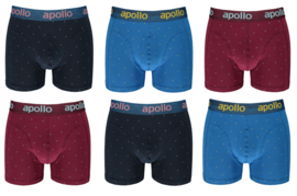 Katoenen Apollo Heren Boxershorts set van 6 stuks