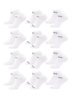 Kappa sneakersokken 12 paar wit 39/42