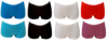 Sweet Angel microfiber boxers met strass-steentjes 8pack maat S/M