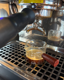 shotglas met hendel (dubbele uitlaat)