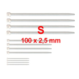 100 x kabelbinders S           (100 x 2,5 mm)