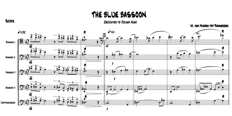 The Blue Bassoon (fagotkwintet / Componist - Matthias van Nispen tot Pannerden)