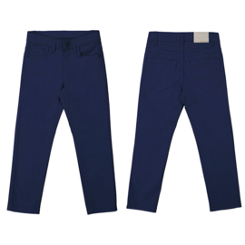 Mooie donkerblauwe broek slim fit model mayoral.