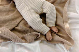 Stoere gestreepte tuinbroek van Levv.