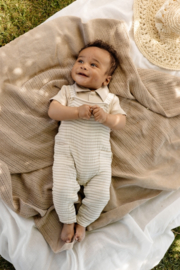 Stoere gestreepte tuinbroek van Levv.