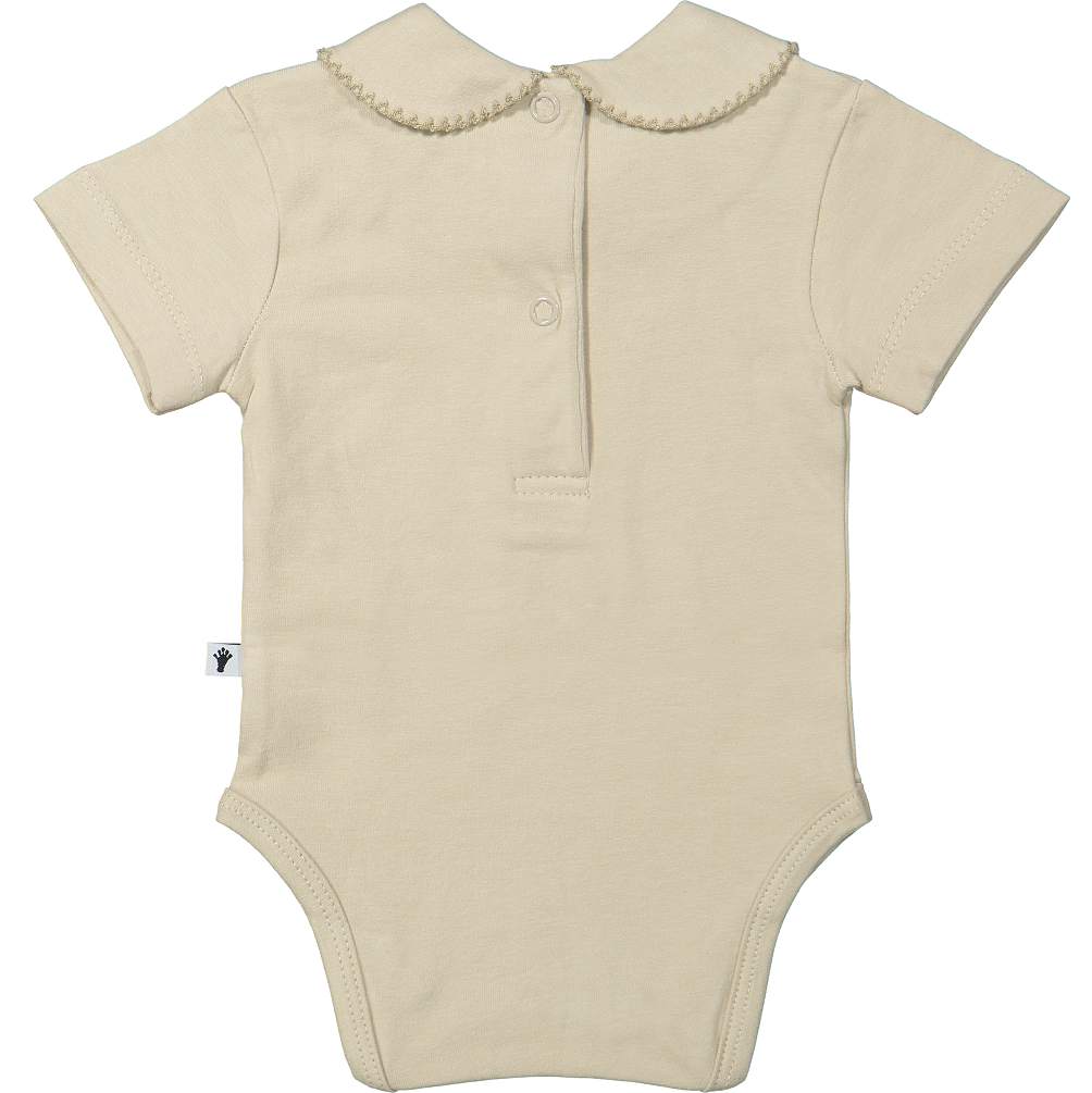 Romper met ronde kraag en korte mouw van klein baby.