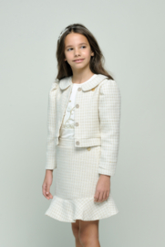 Mooi shirtje met fijne elastan van Le Chic met goudkleurige details.