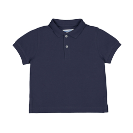 Fijne basis polo in het donkerblauw van Mayoral.