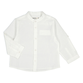 Mooie uitgewerkte linnen blouse in het wit van Mayoral.