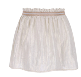 Mooi uitgewerkt rokje van Like flo in het offwhite/goud.