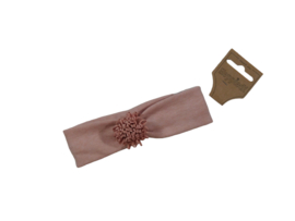 Babyhaarband bloem chrysant roze gemêleerd