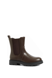 Stoere bruine chelsea boots.