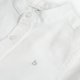 Mooie uitgewerkte linnen blouse in het wit van Boboli.