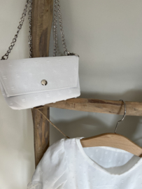 Mooi jurkje met bijpassend tasje offwhite