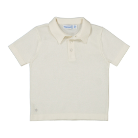 Mayoral polo fijn gebreid in offwhite.