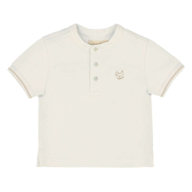 Mooi uitgewerkt shirtje in het offwhite van Mayoral.