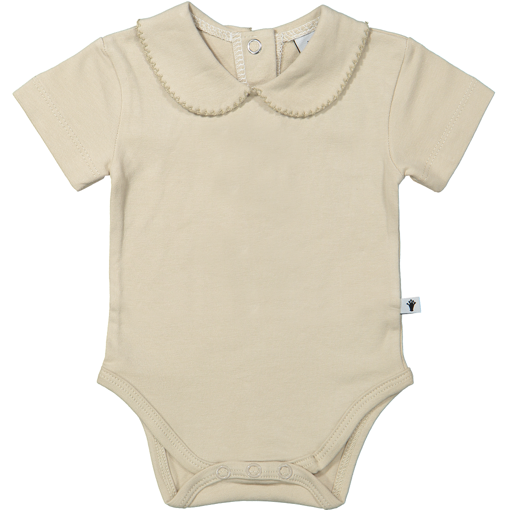 Romper met ronde kraag en korte mouw van klein baby.