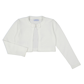 Mooi fijn gebreid vestje van Mayoral in het offwhite.