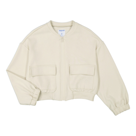 Mooie bomber jacket in het zandkleur van Mayoral.