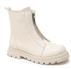 Stoere boots in de kleur beige.