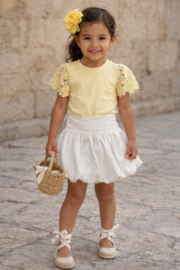 Prachtig offwhite ballonrokje.