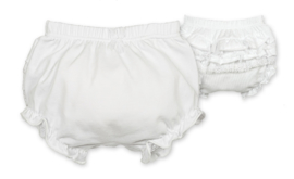 Mooie uitgewerkte ruffle bloomer in het creme.