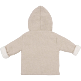 Heerlijk teddy jasje van Klein baby in het beige melange.