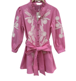 Bohemian jurk in het fuchsia.