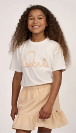 Mooie uitgewerkte Mera rok van Nik&Nik in de kleur apricot.