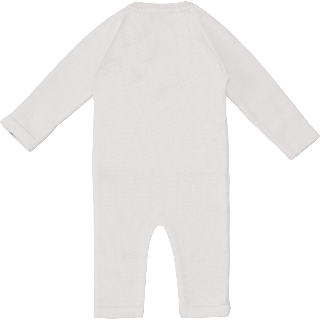 Mooi fijn gebreid  boxpakje van Klein babykleding in het wit.