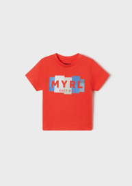 Mooi shirt van Mayoral met elastan in het rood.