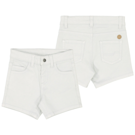 Mayoral Basic 5 pockets twill shorts in het wit.
