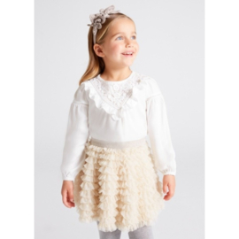 Mooi tule rokje in het offwhite van Mayoral.