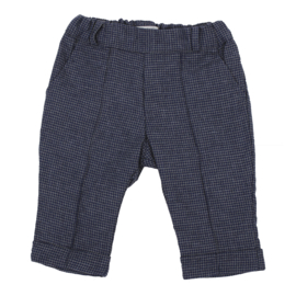 Geruit broekje van Dr. Kid in het donkerblauw met grijs.