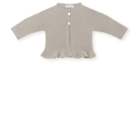 Prachtig fijn gebreid vestje van Mac Ilusion in de kleur Nuez/Taupe